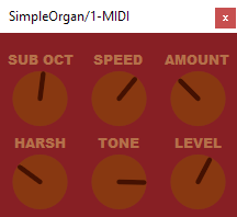 SimpleOrgan synthesizer plugin