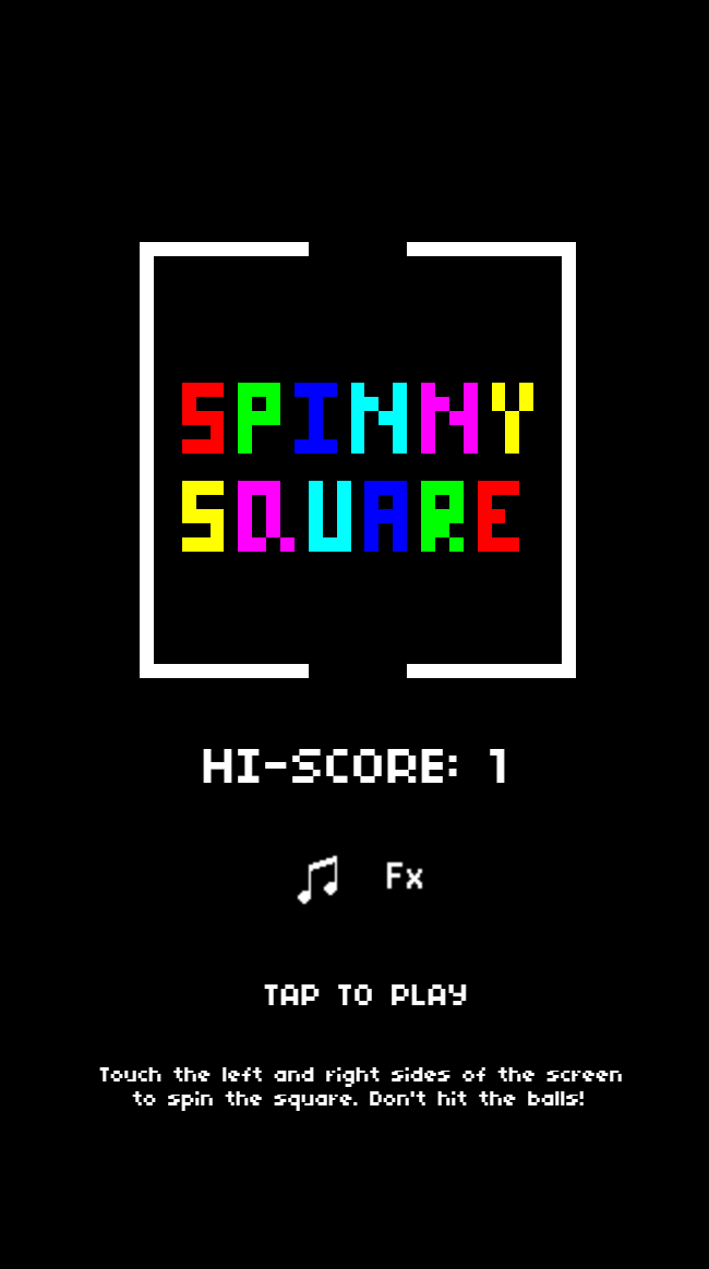 Spinny Square menu