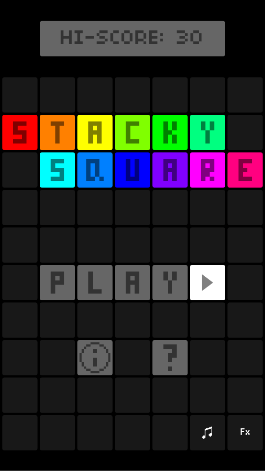 Stacky Square menu